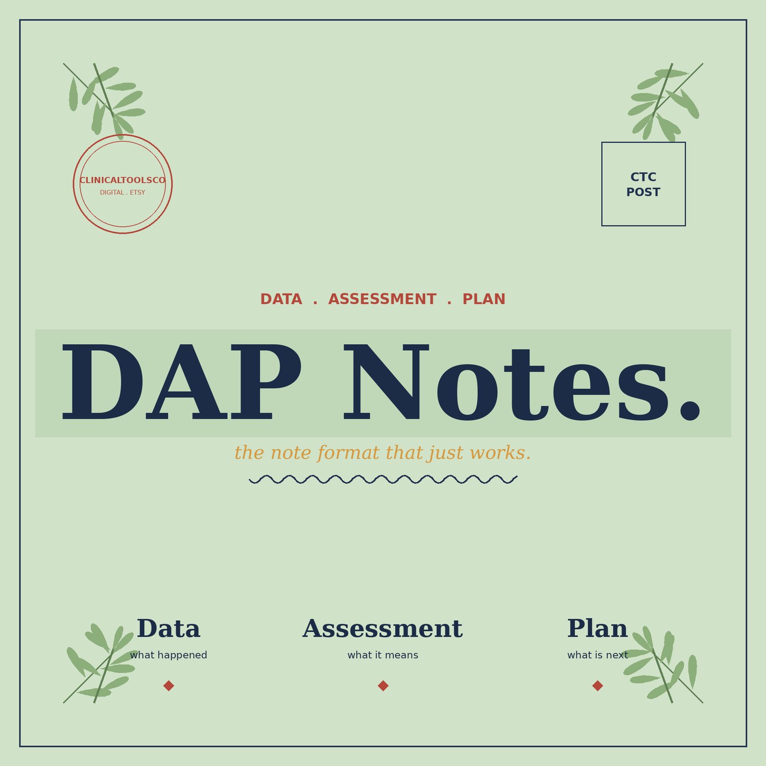 Cover of DAP Notes Template for Therapists, Phrase Bank and CPT 2026 Codes