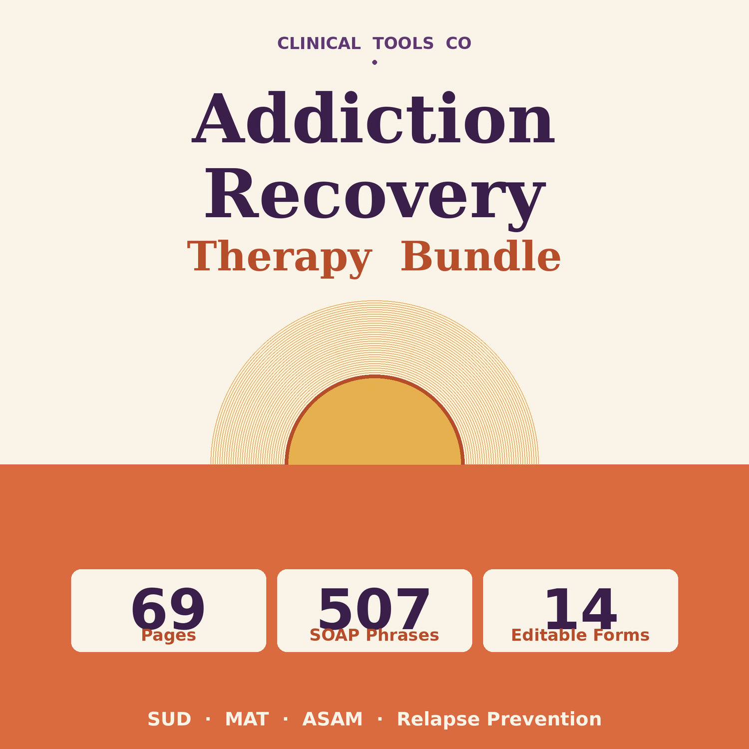Cover of Addiction Recovery Therapy Bundle, ASAM and Relapse Prevention