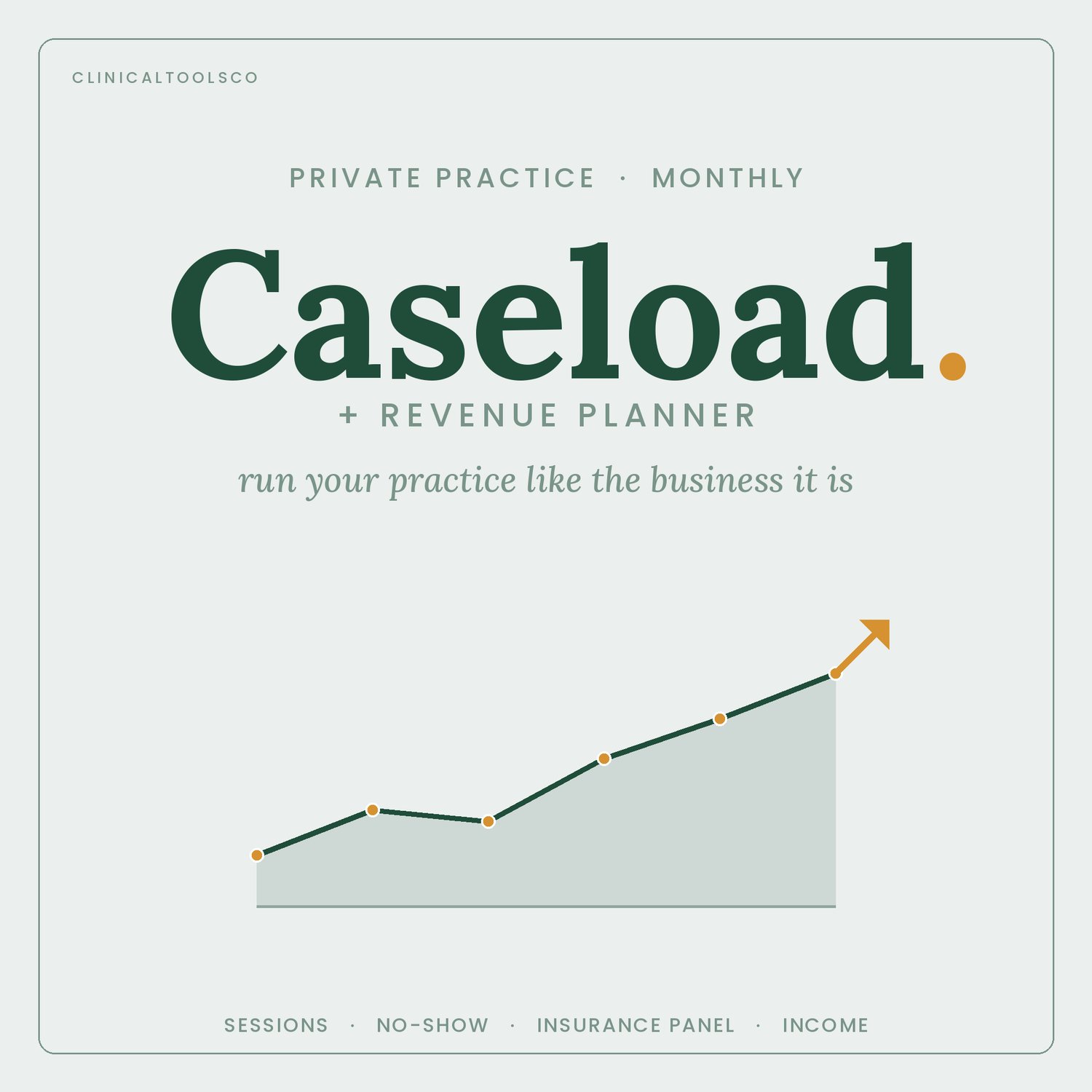 Cover of Therapist Caseload and Revenue Planner, Panels and No-Shows