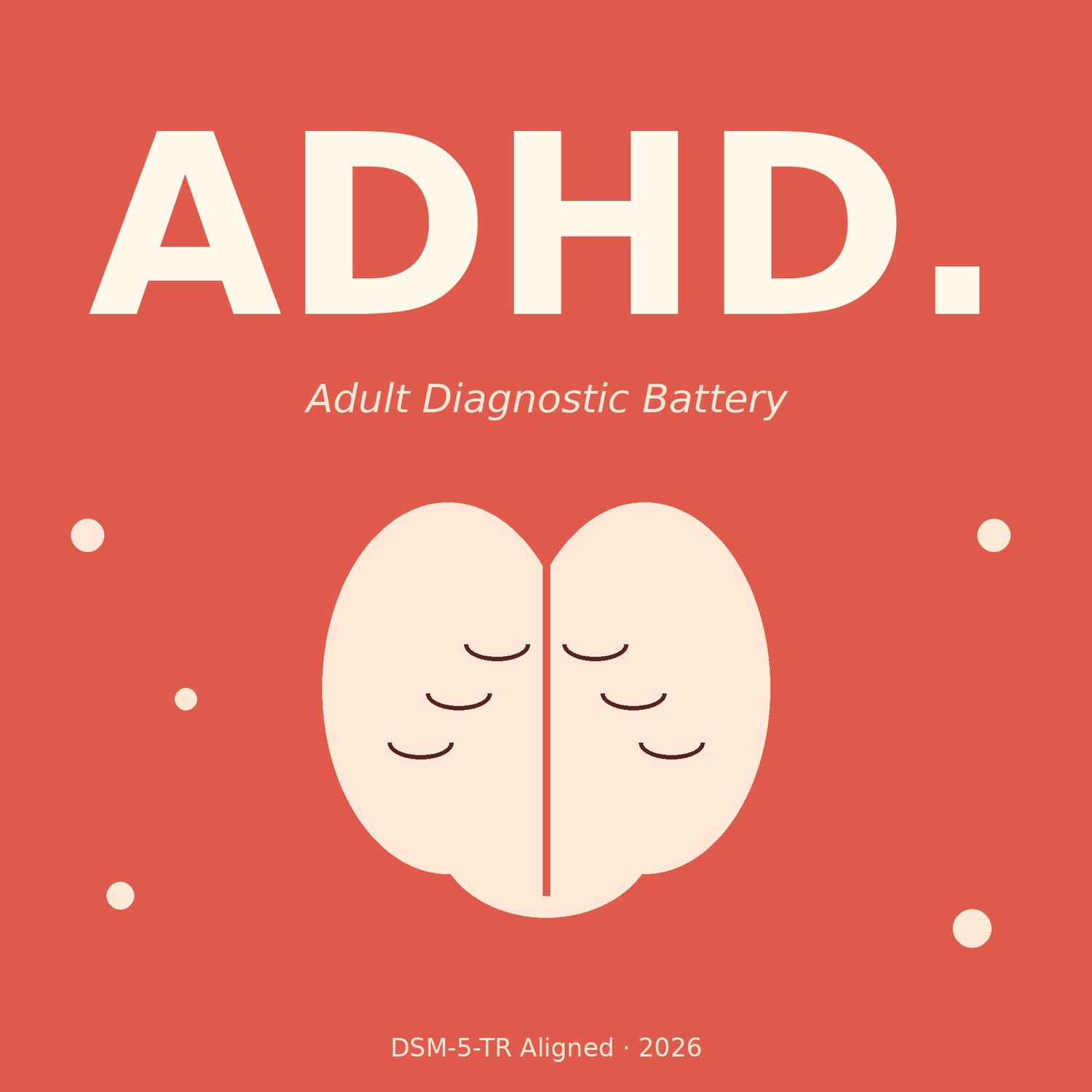 Cover of Adult ADHD Diagnostic Battery, DSM-5-TR Interview and Report