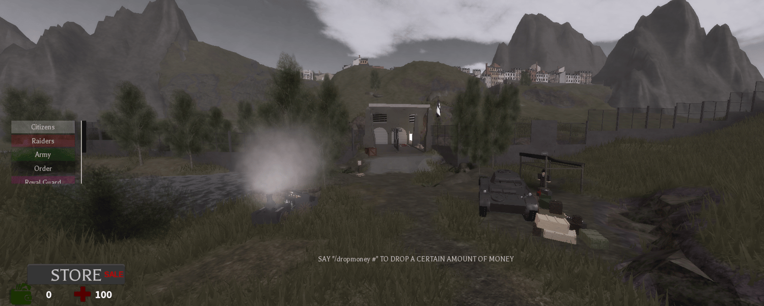Military roleplay environment