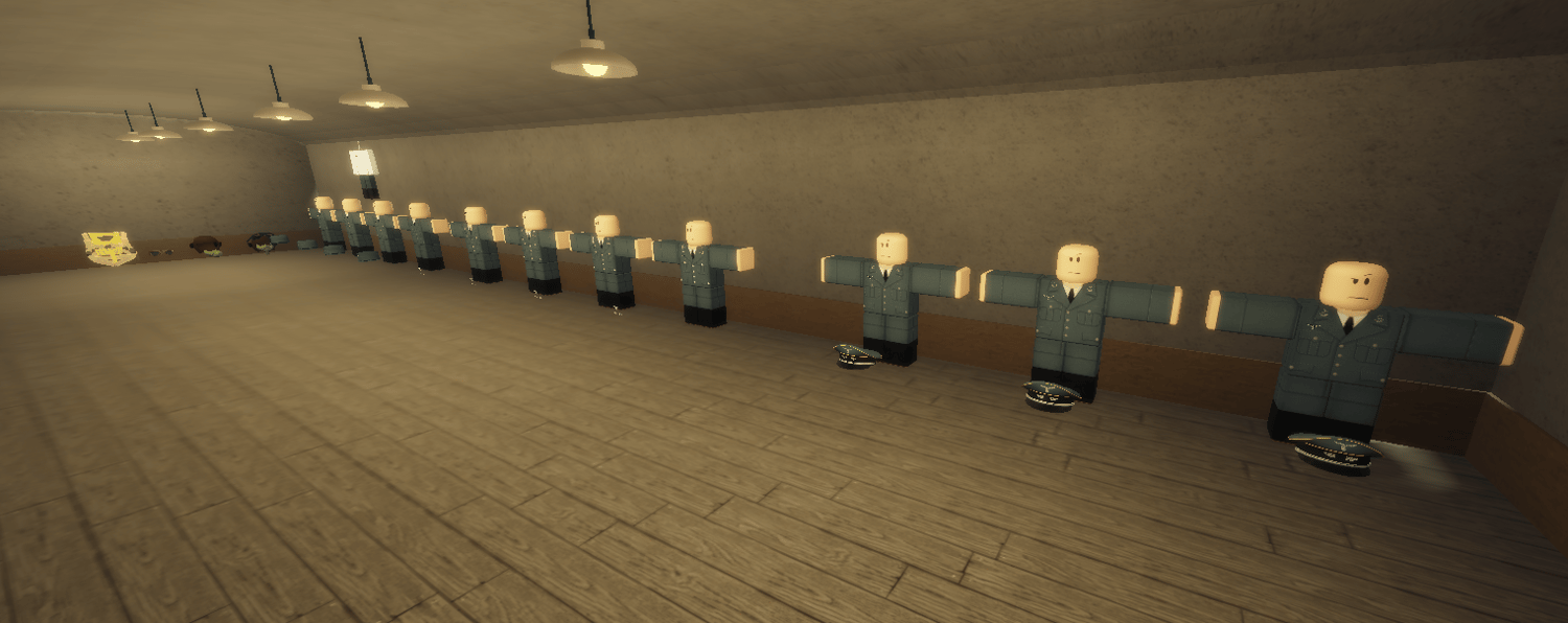 WW2 military equipment display room