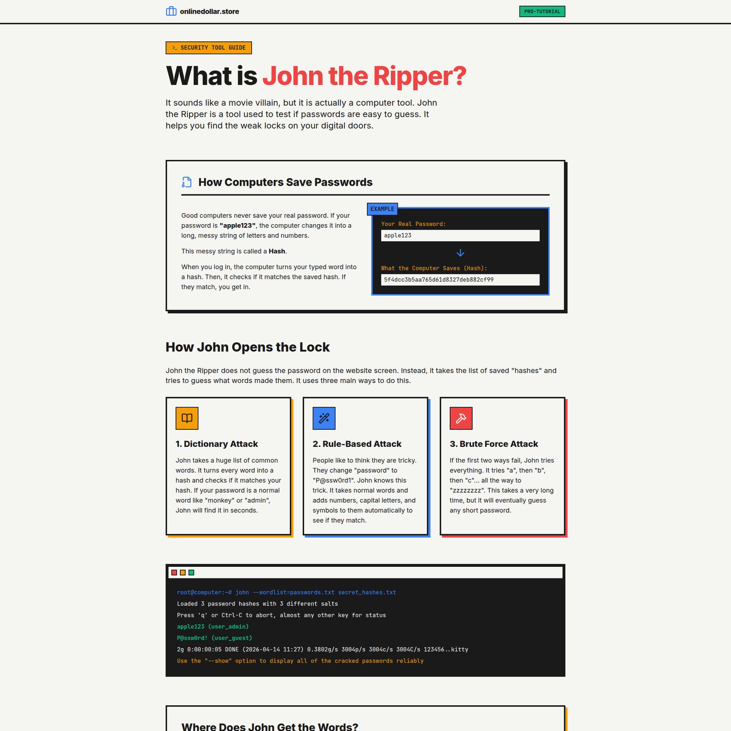 John the Ripper Pentesting Tool - Interactive Playbook preview 1