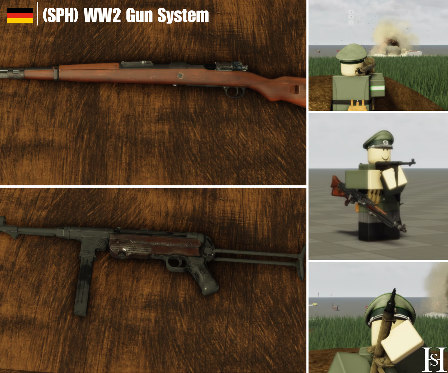 Premium WW2 gun system