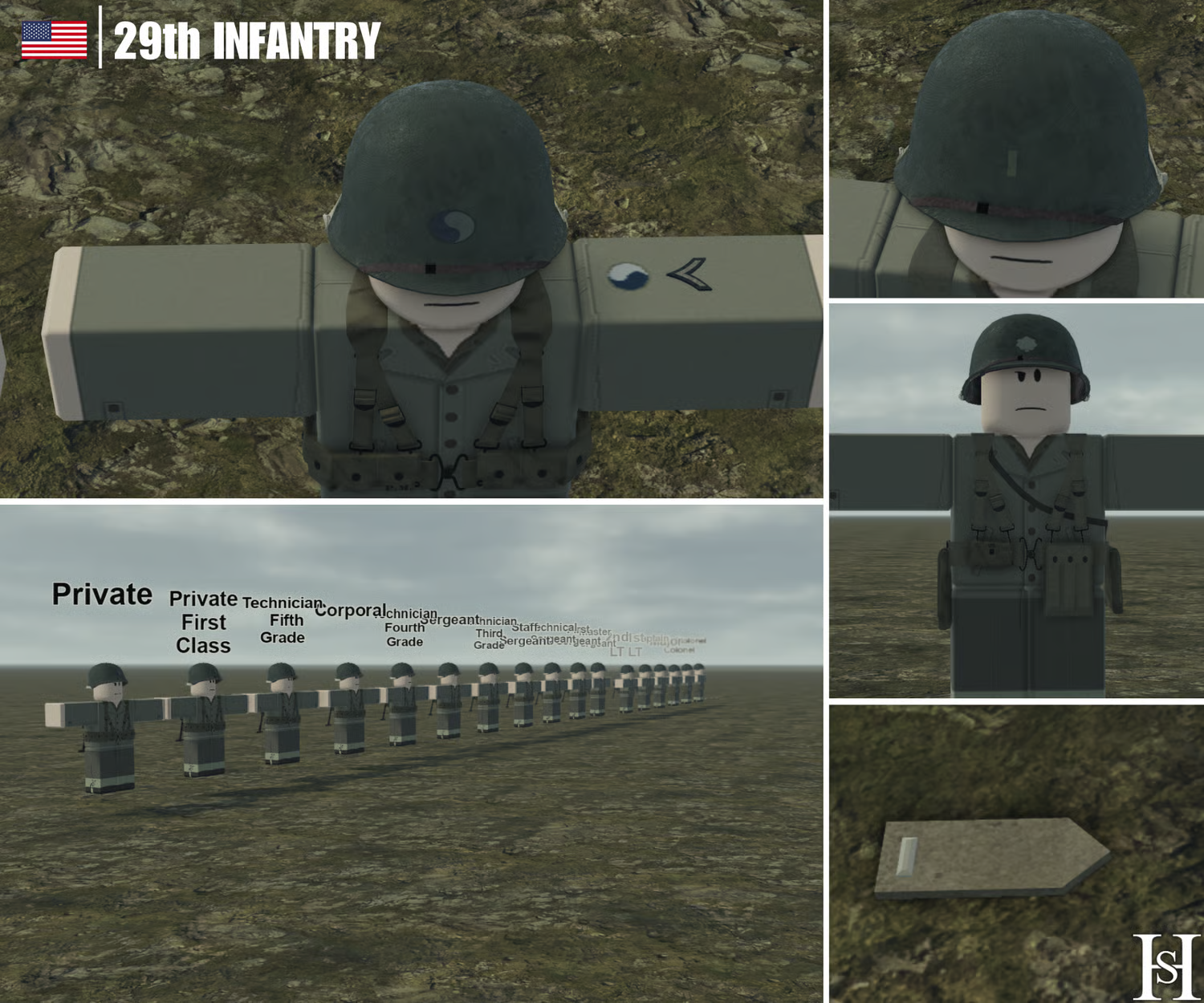 American 29th Infantry uniform