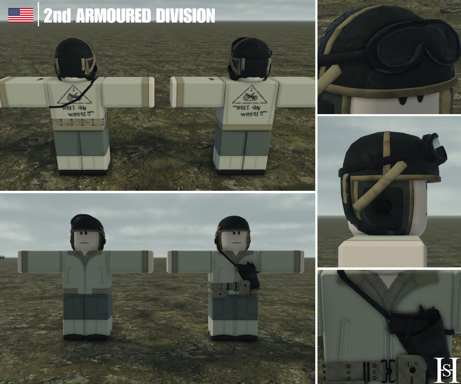 American WW2 tanker uniforms