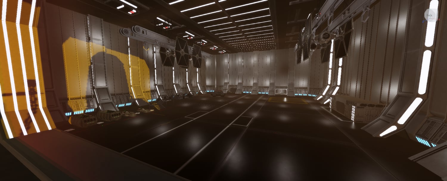 Sci-fi industrial town environment