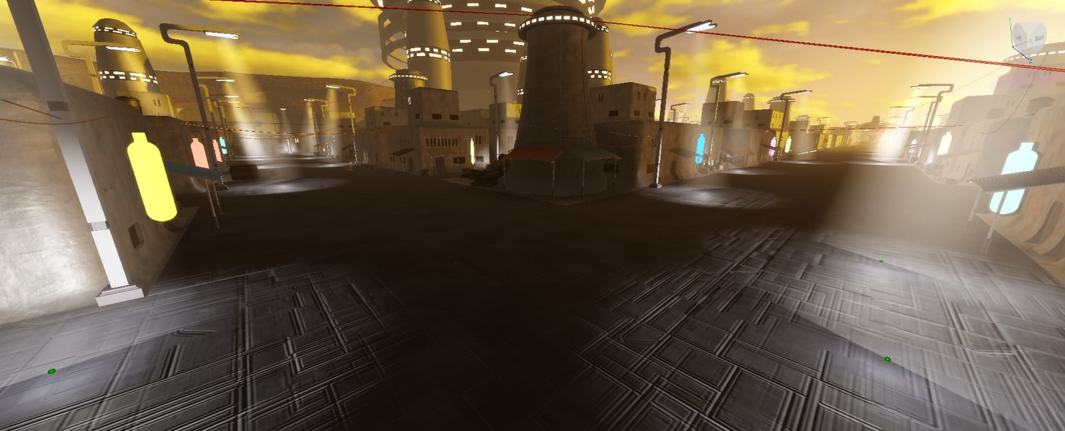 Sci-fi bar interior environment