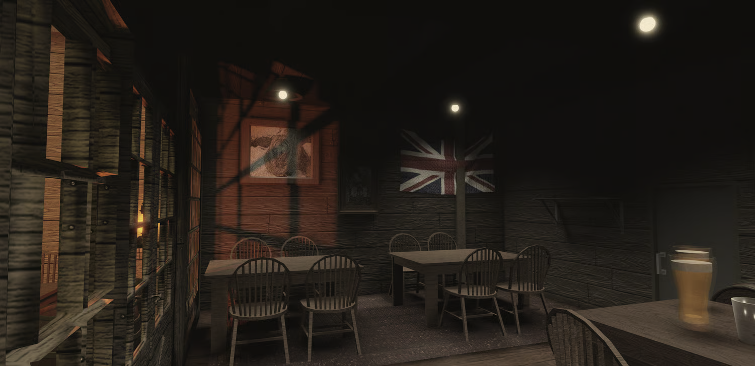 Period bar interior environment
