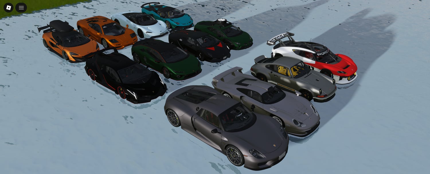 Detailed PBR sports cars