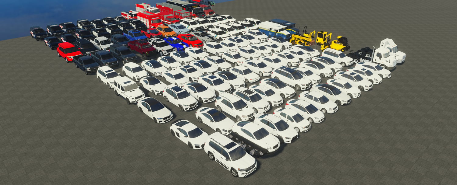 Police emergency vehicle fleet