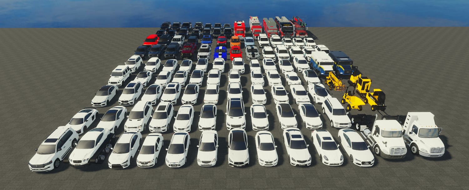 Large civilian vehicle collection