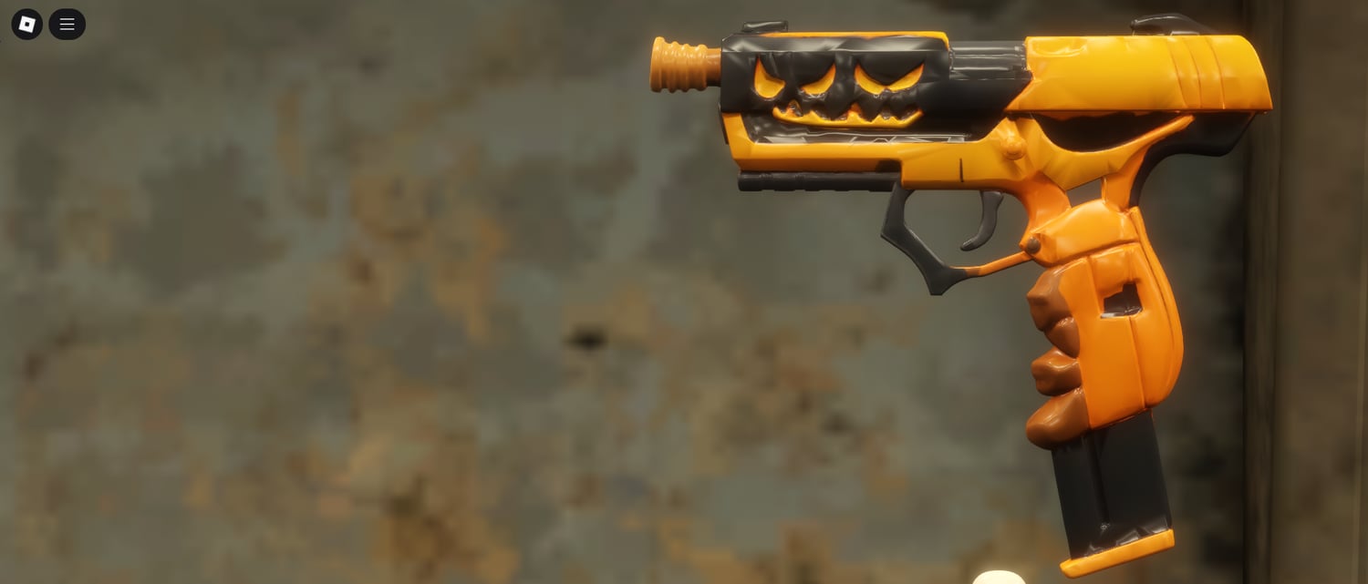 Orange Halloween SMG model