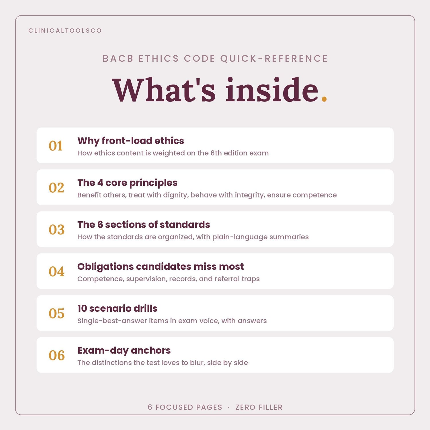 BCBA Ethics Study Sheet, preview image 2 of 9