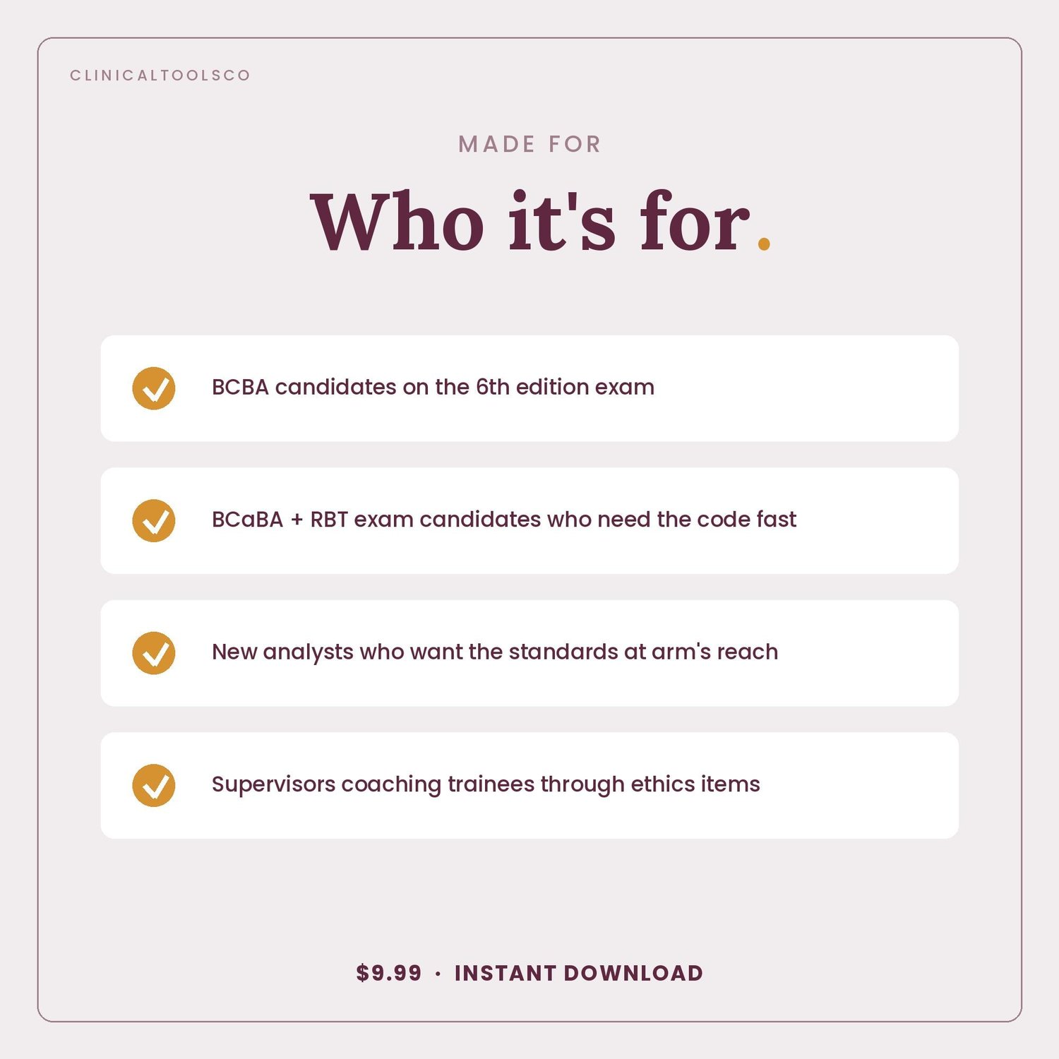 BCBA Ethics Study Sheet, preview image 9 of 9