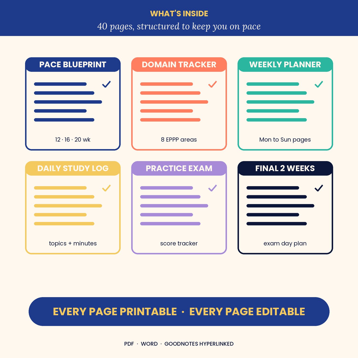 EPPP Study Planner 2026, preview image 2 of 9