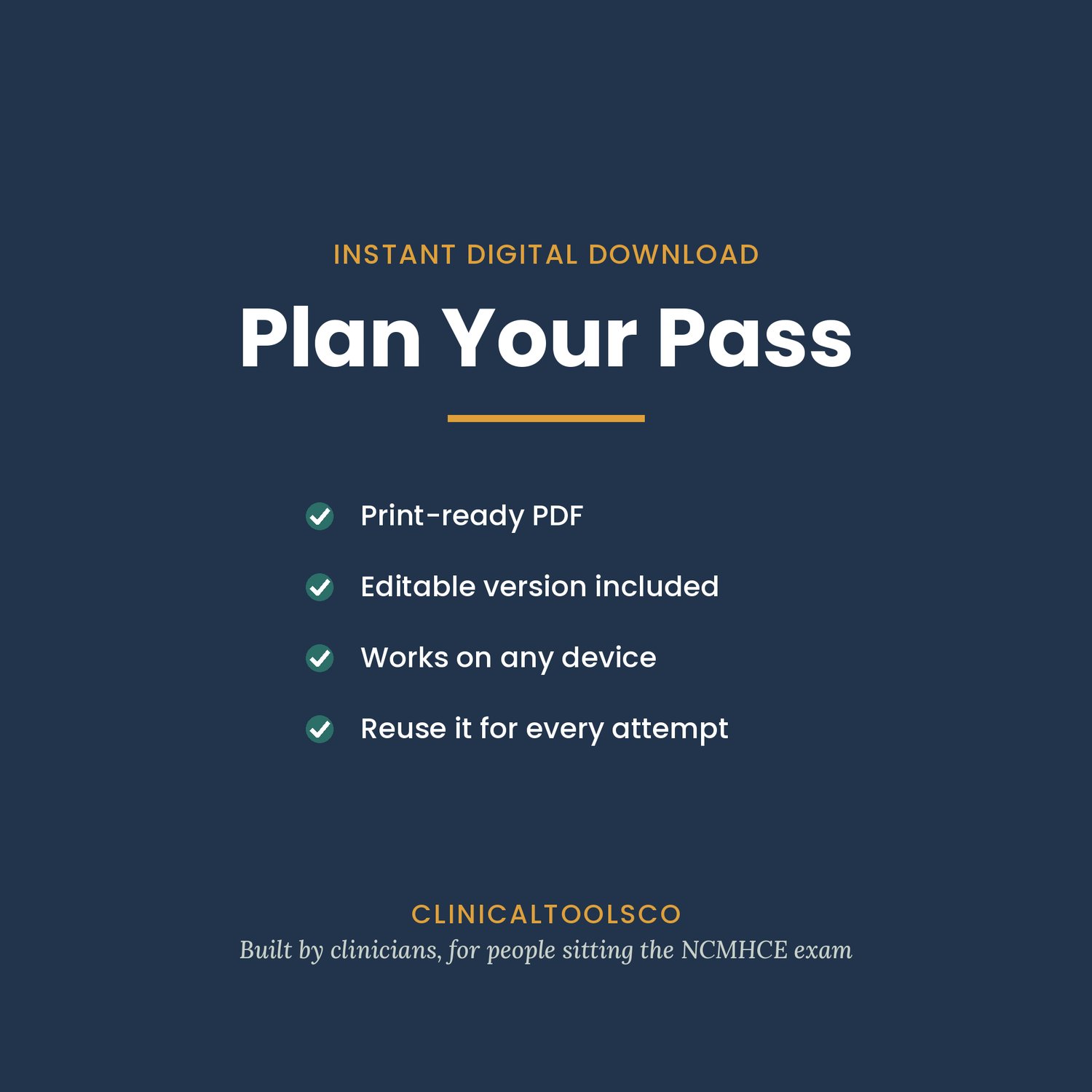 NCMHCE Study Planner 2026, preview image 7 of 7
