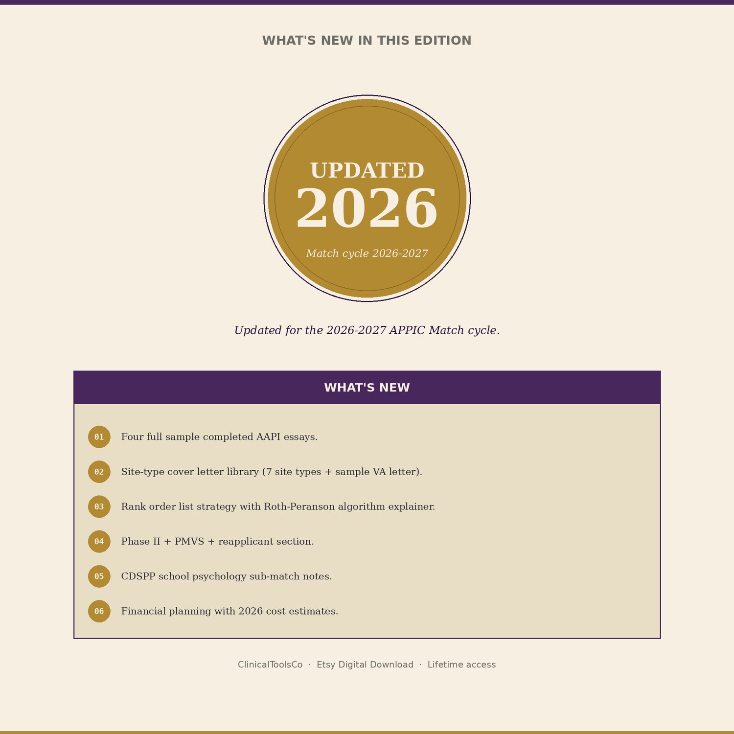 Psychology Internship Match Guide, preview image 9 of 9