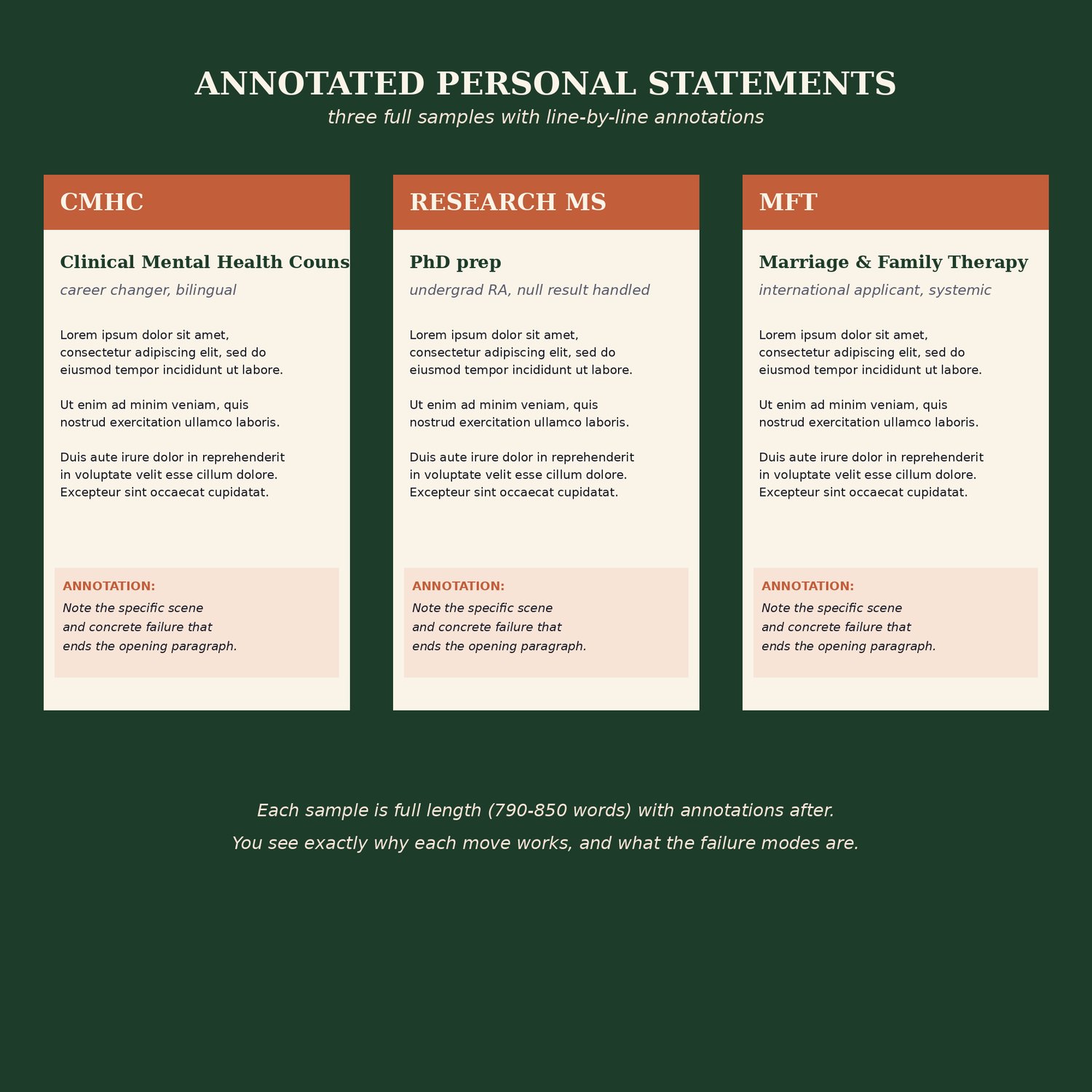 Psychology Master's Application Pack, preview image 6 of 9