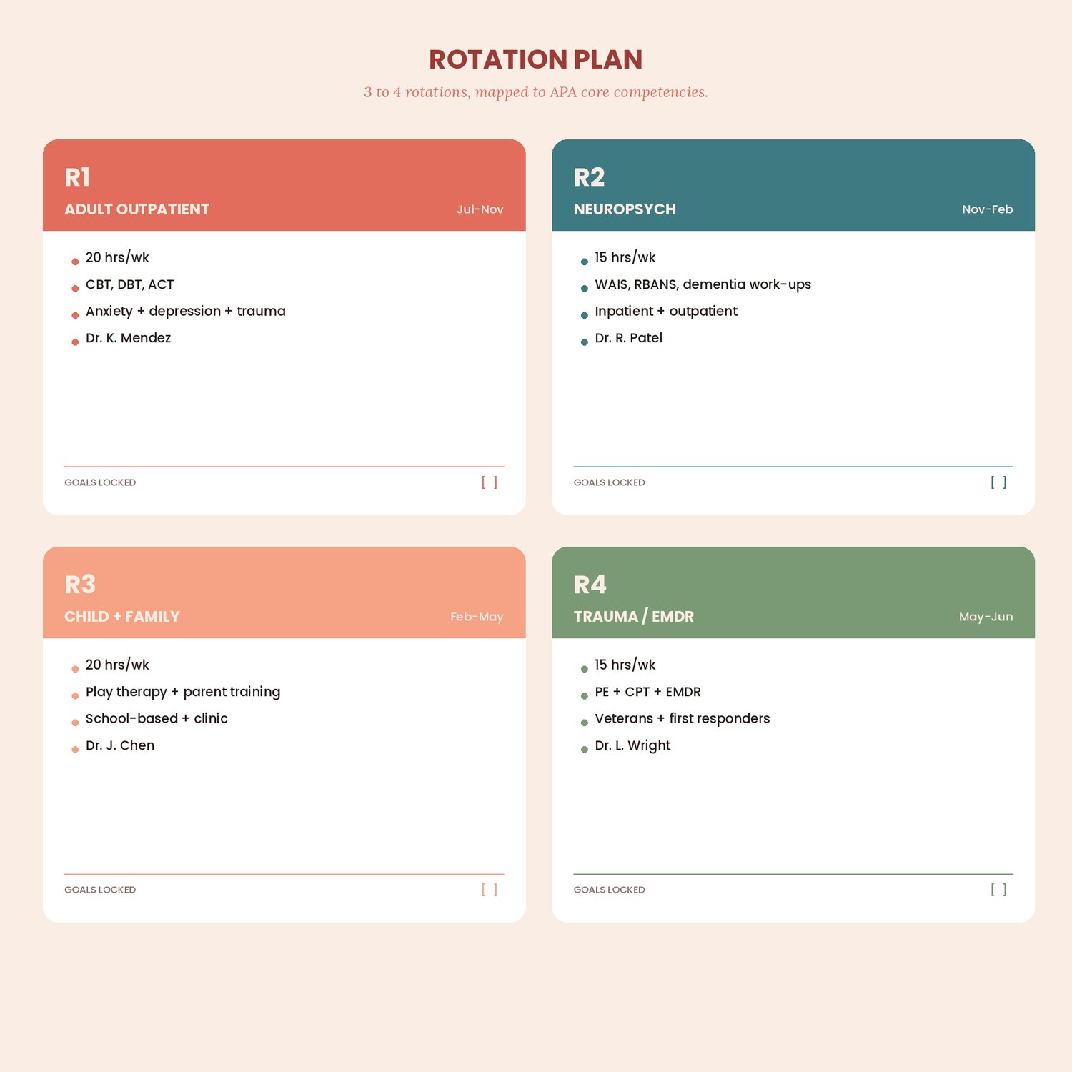 APPIC Internship Year Planner, preview image 4 of 9