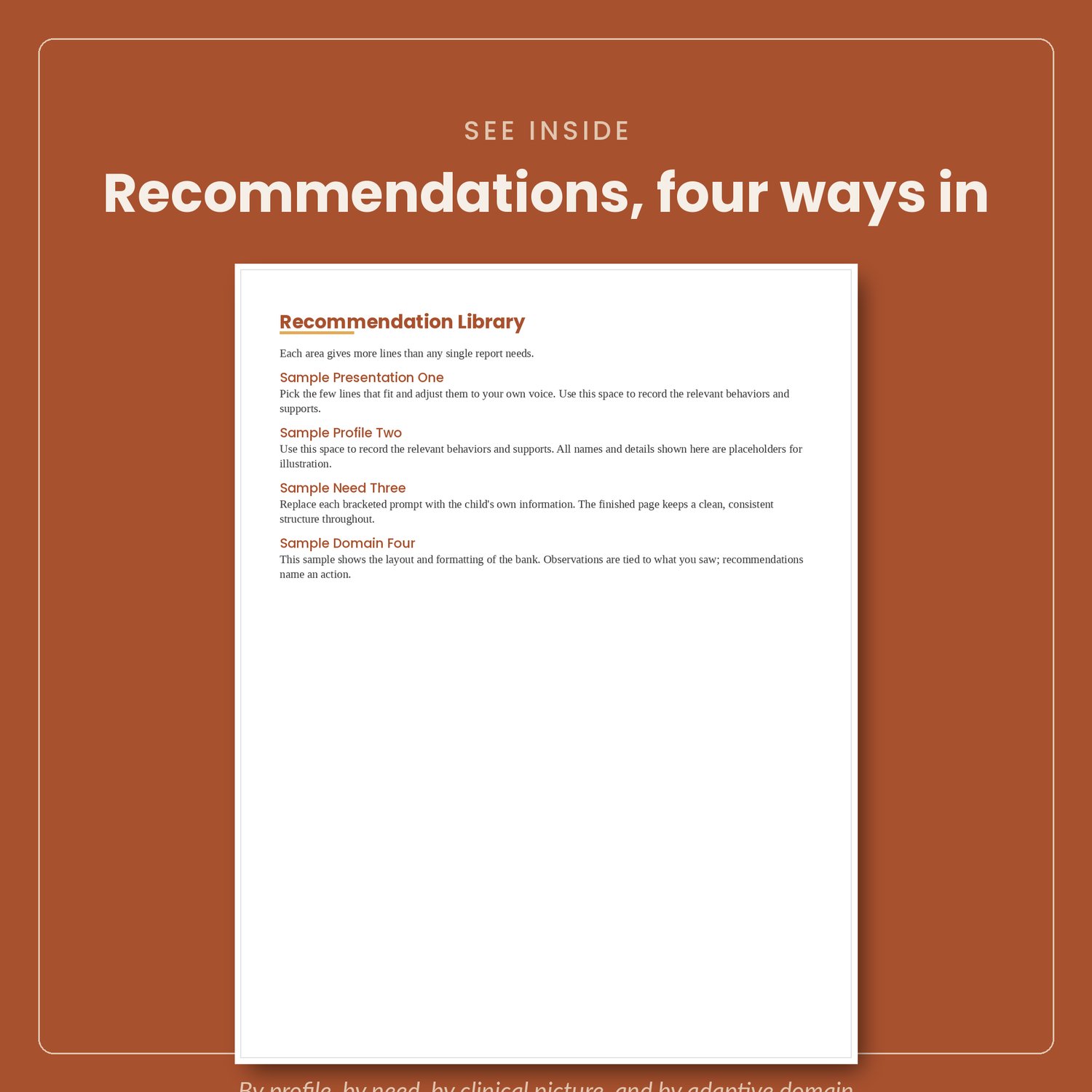 Testing Observations and Recommendations Bank for Reports, preview image 6 of 9