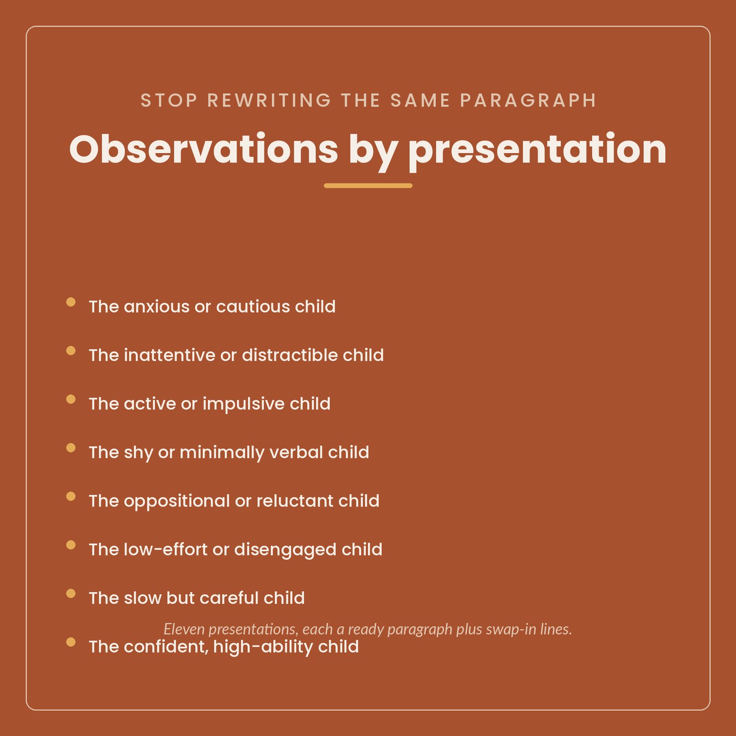 Testing Observations and Recommendations Bank for Reports, preview image 3 of 9