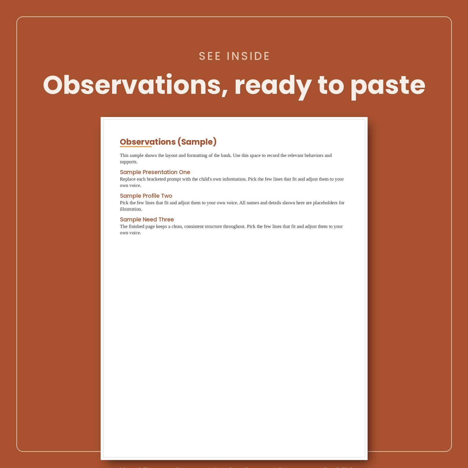 Testing Observations and Recommendations Bank for Reports, preview image 4 of 9