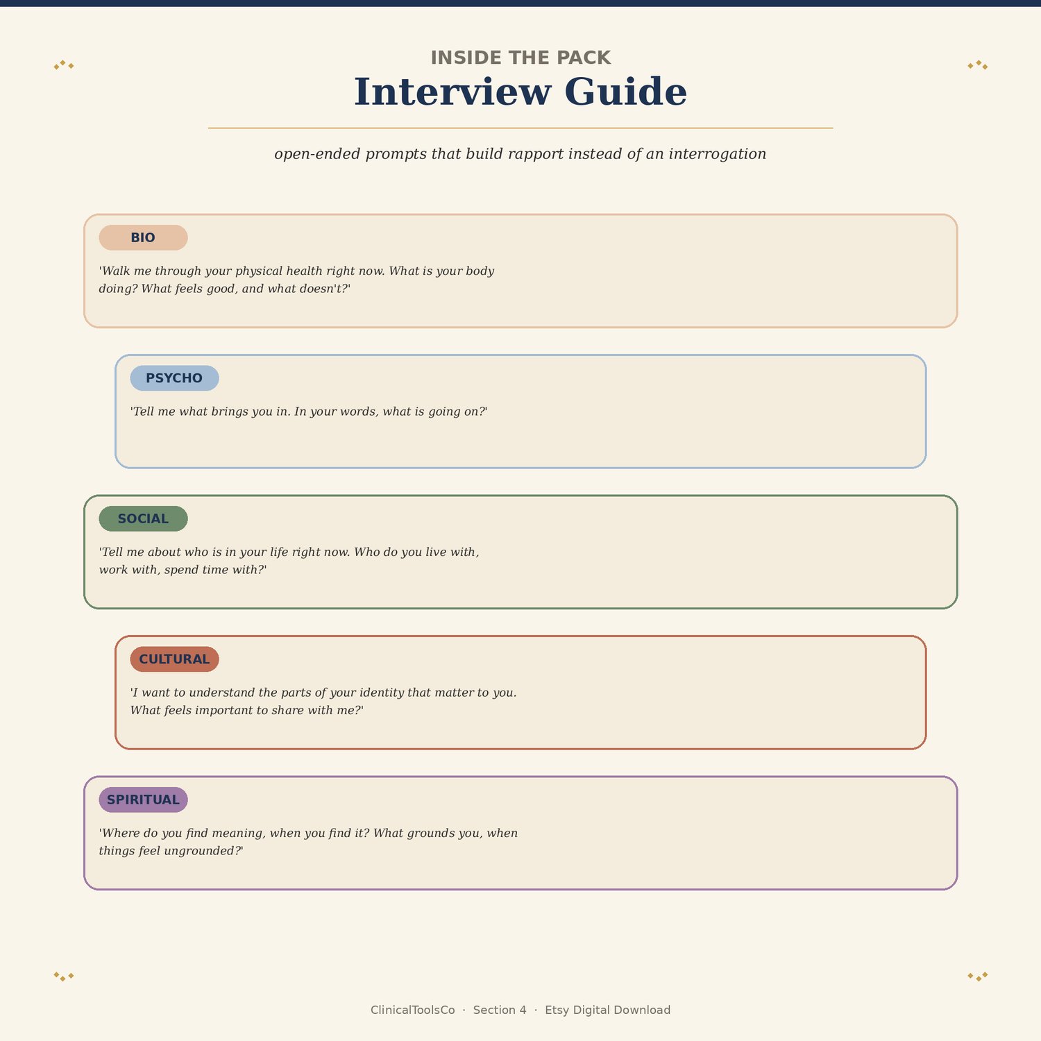 Biopsychosocial Assessment Template for Mental Health Intake, preview image 8 of 9