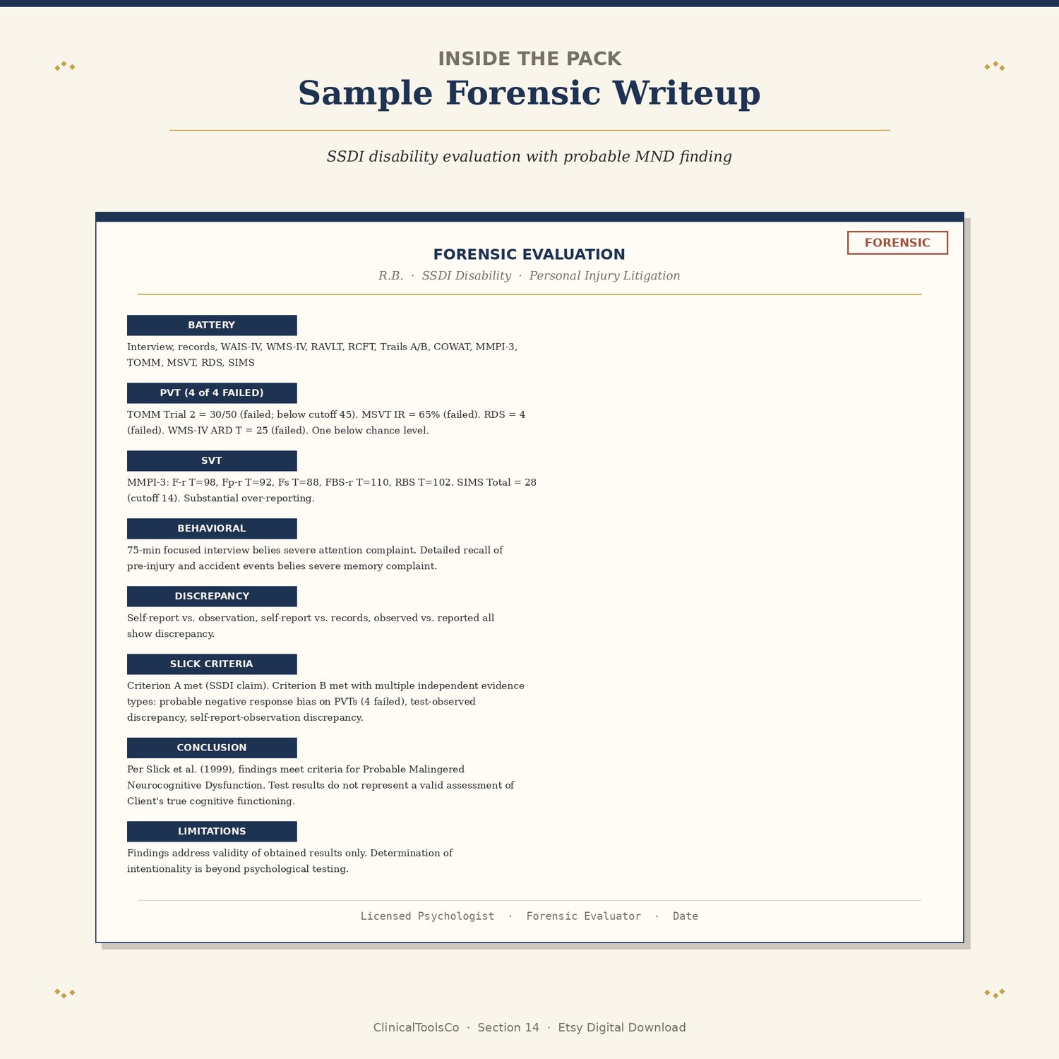 Malingering Detection Reference, preview image 8 of 9
