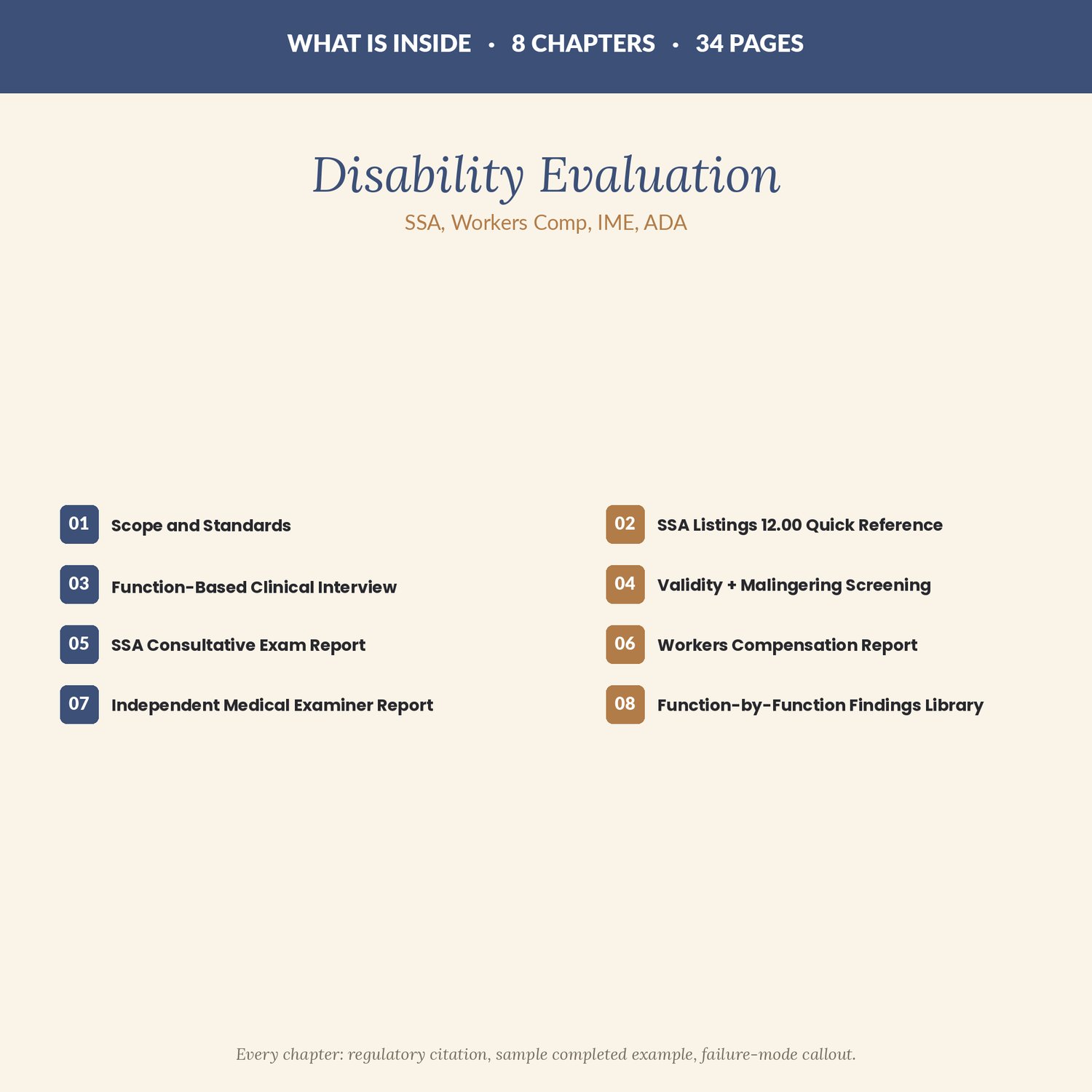 Disability Evaluation Reports, preview image 2 of 9