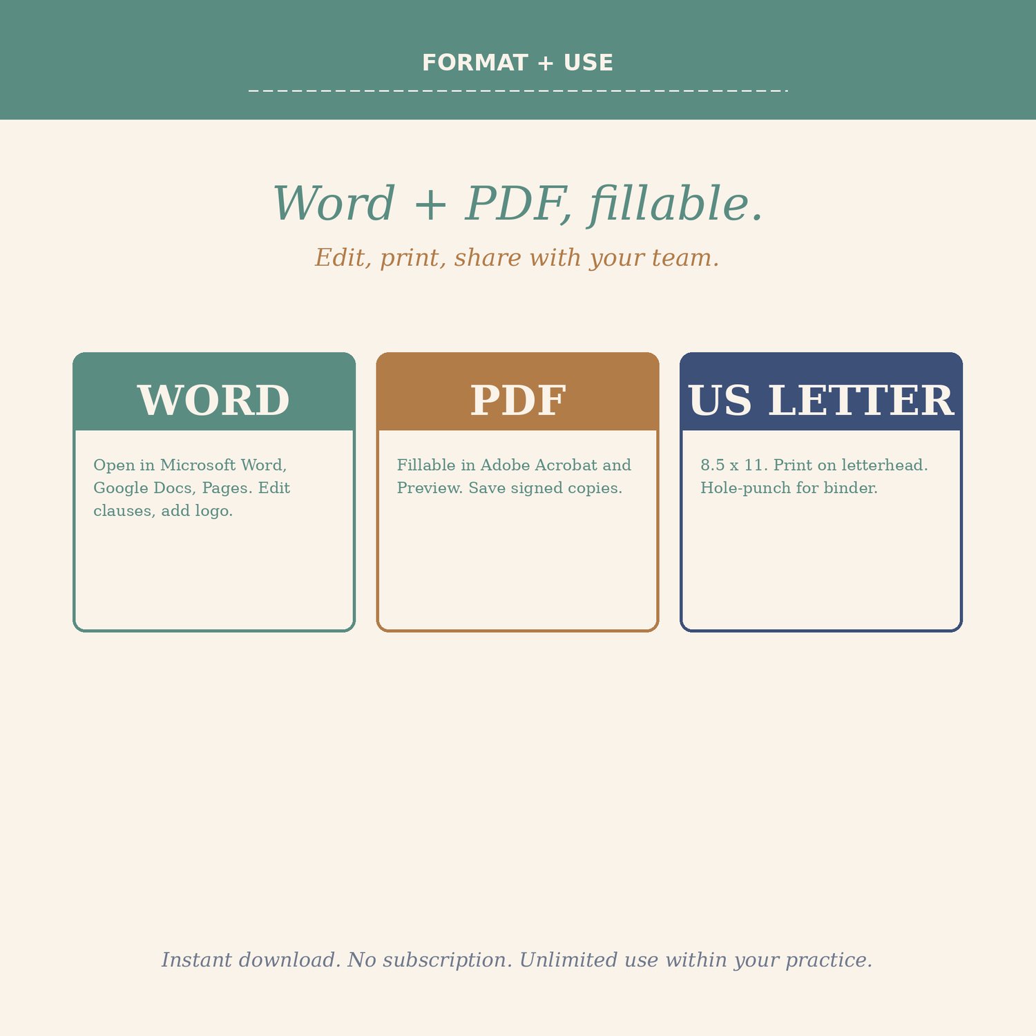 Pre-Surgical Evaluation Templates, preview image 7 of 9