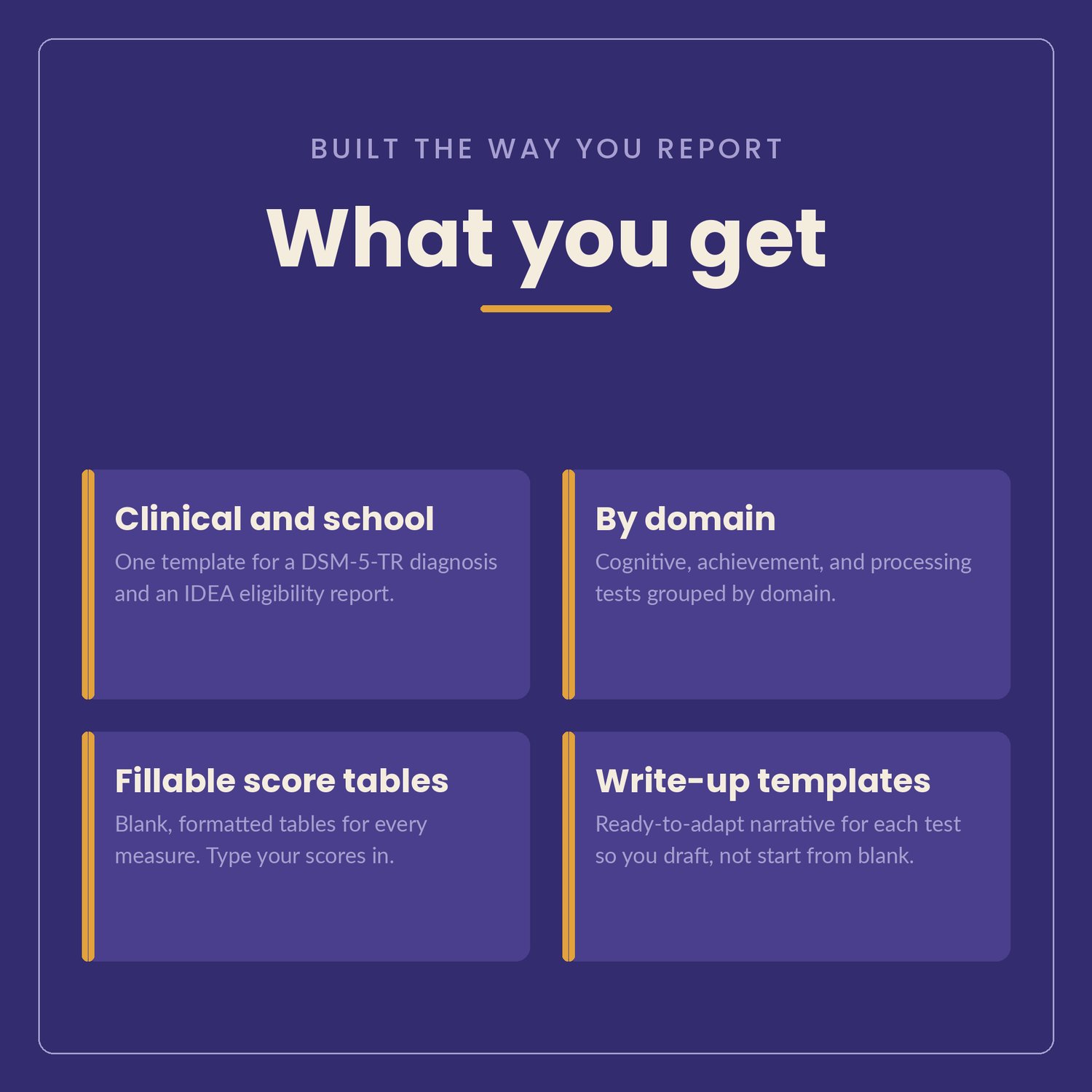 Psychoeducational Evaluation Report Template, preview image 2 of 9