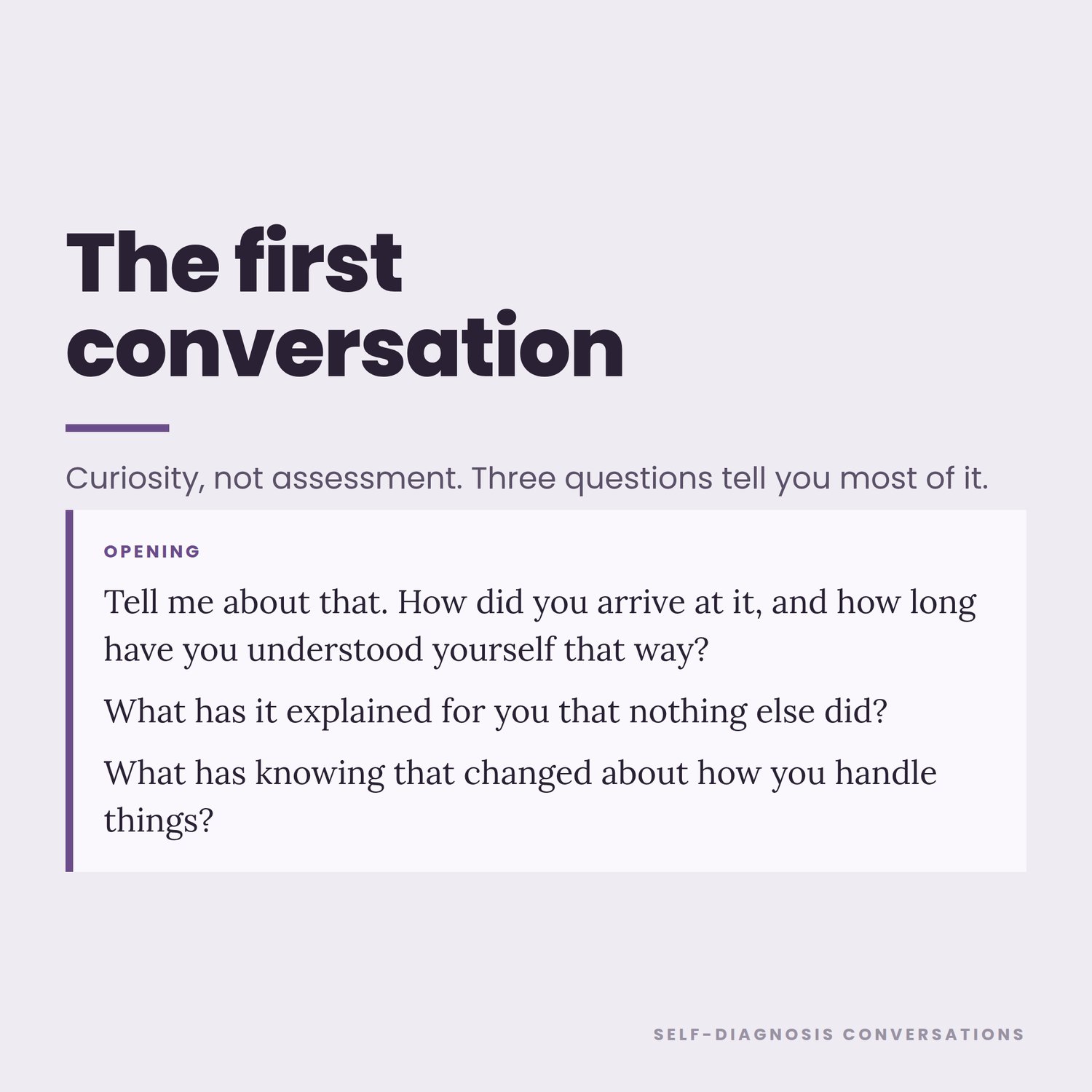 Self-Diagnosis Conversation Guide, preview image 5 of 9