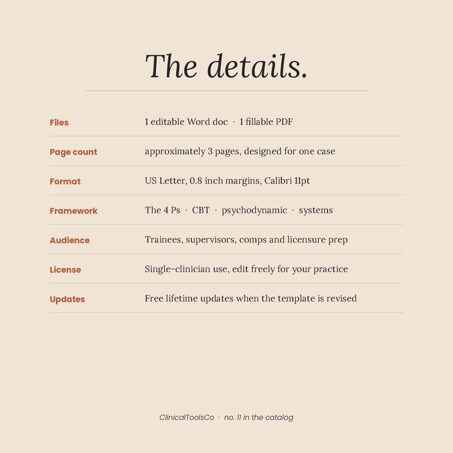 Case Conceptualization Template, preview image 6 of 9