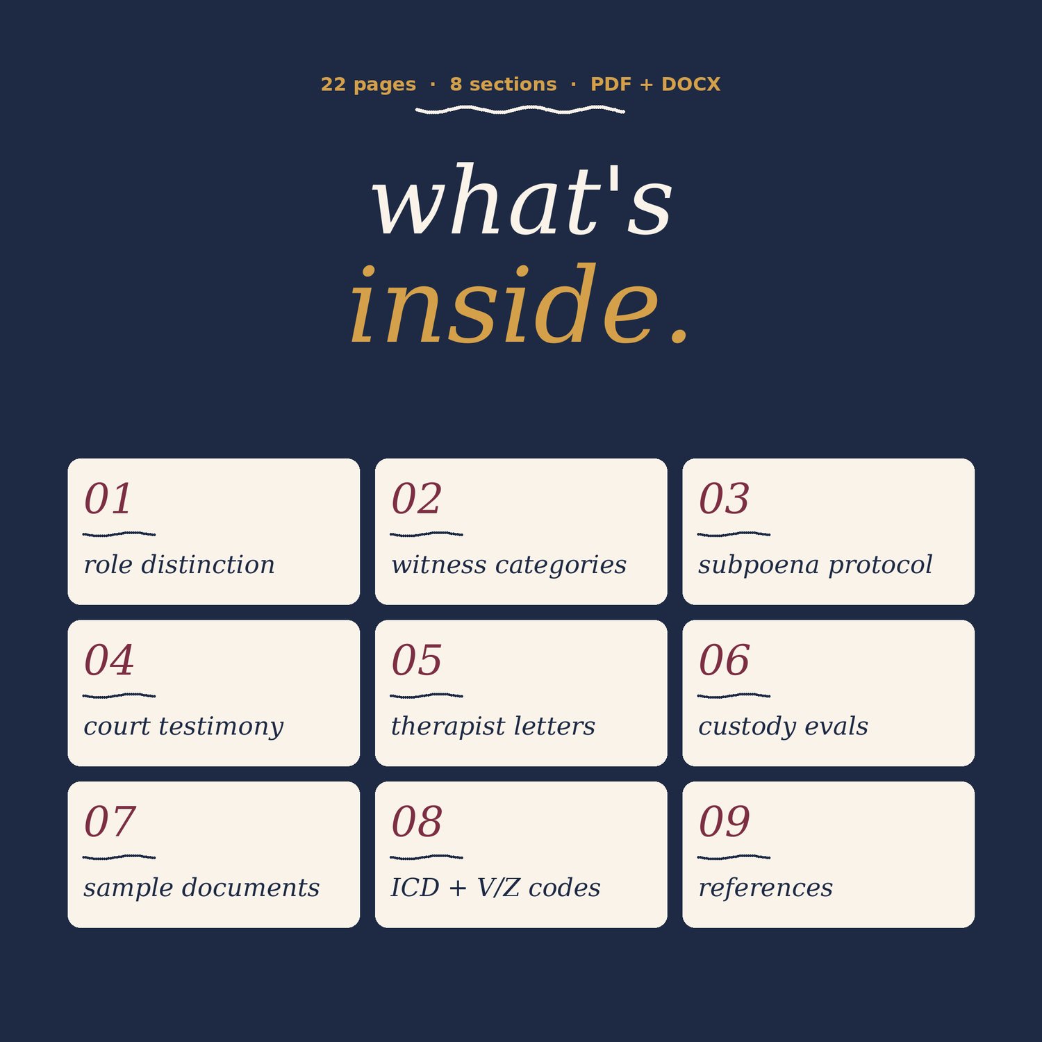 Court Documentation for Therapists, preview image 9 of 9