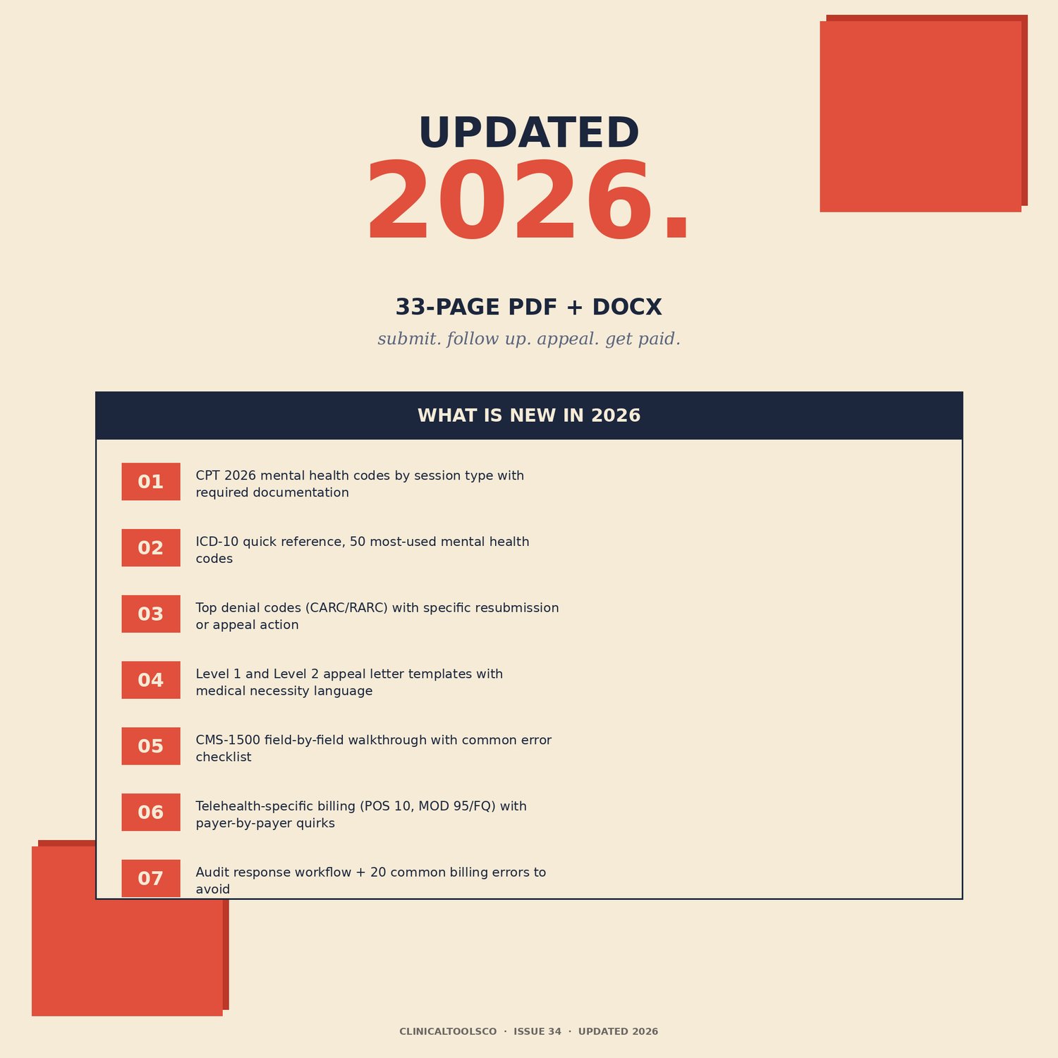Therapy Insurance Billing Toolkit, preview image 9 of 9