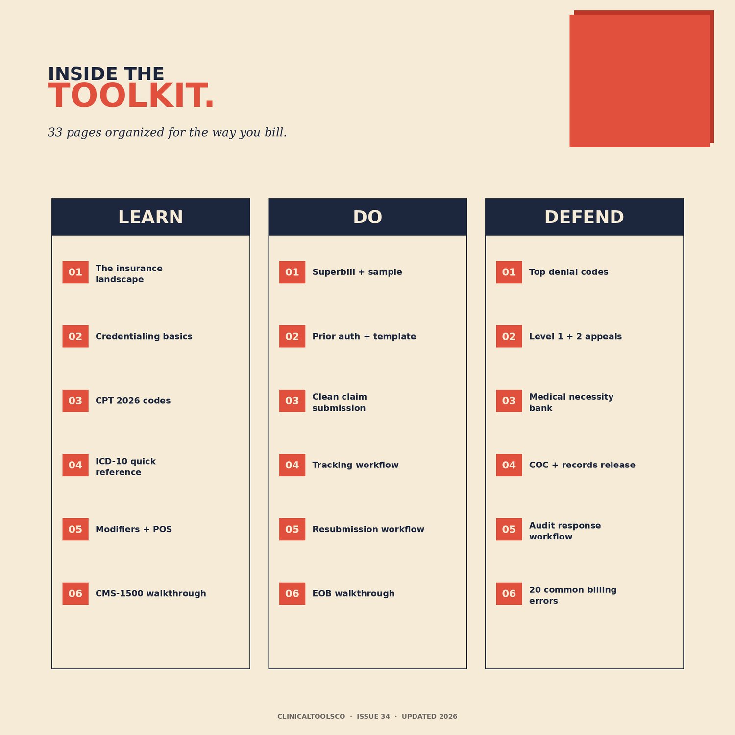 Therapy Insurance Billing Toolkit, preview image 2 of 9