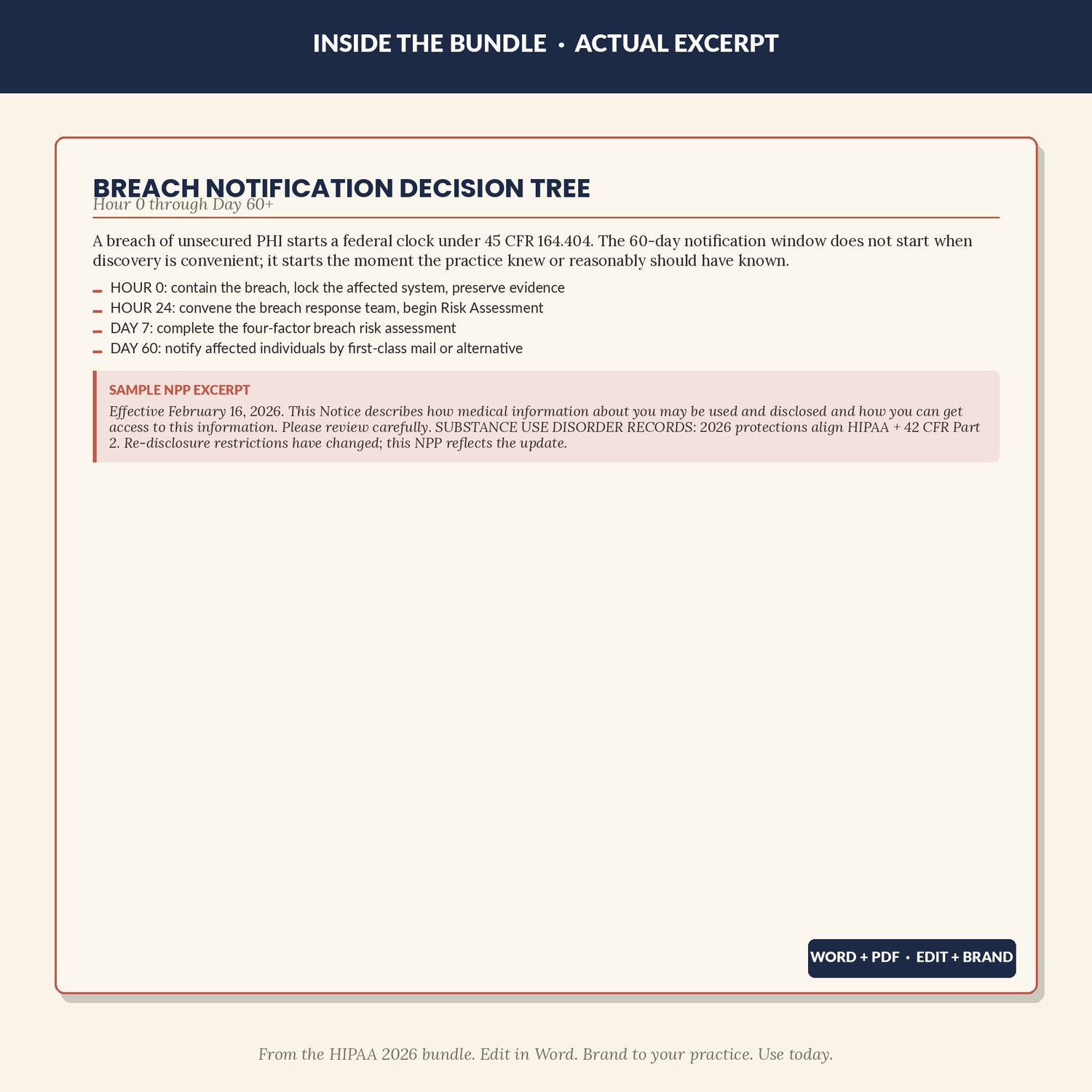 HIPAA Compliance Kit for Therapists, preview image 4 of 9