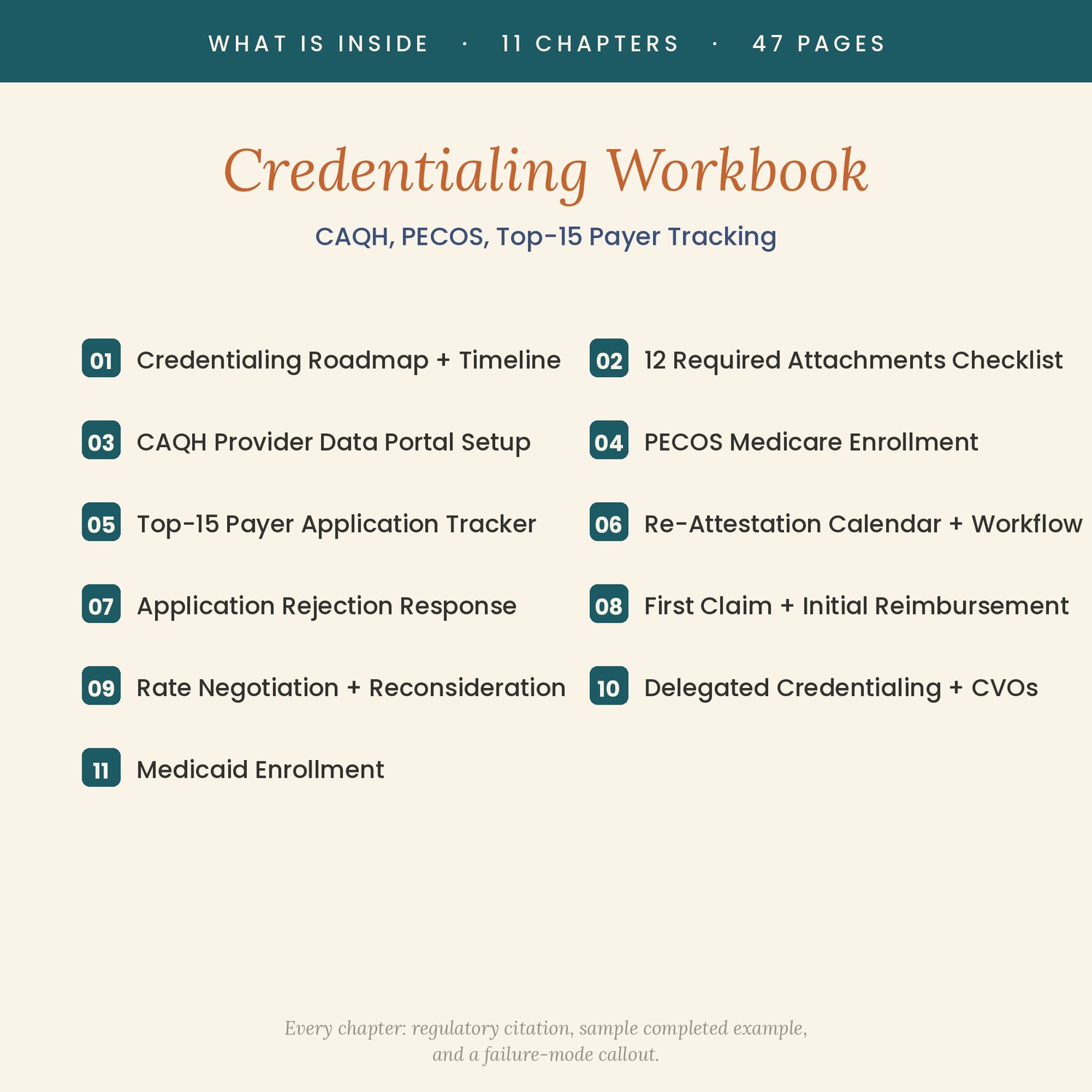 Therapist Insurance Credentialing Workbook, preview image 2 of 9