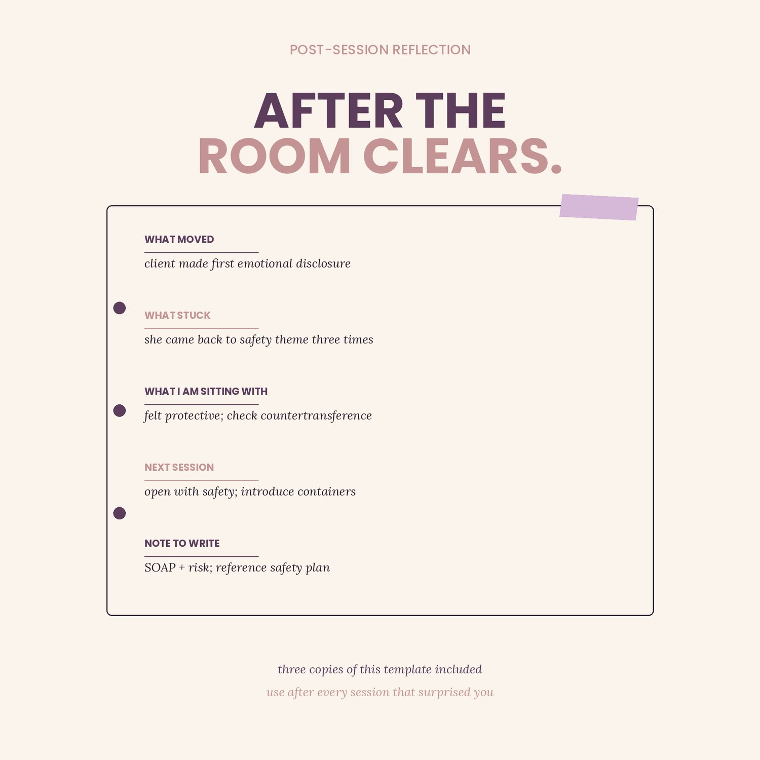 Therapist Session Prep Workbook, preview image 6 of 9