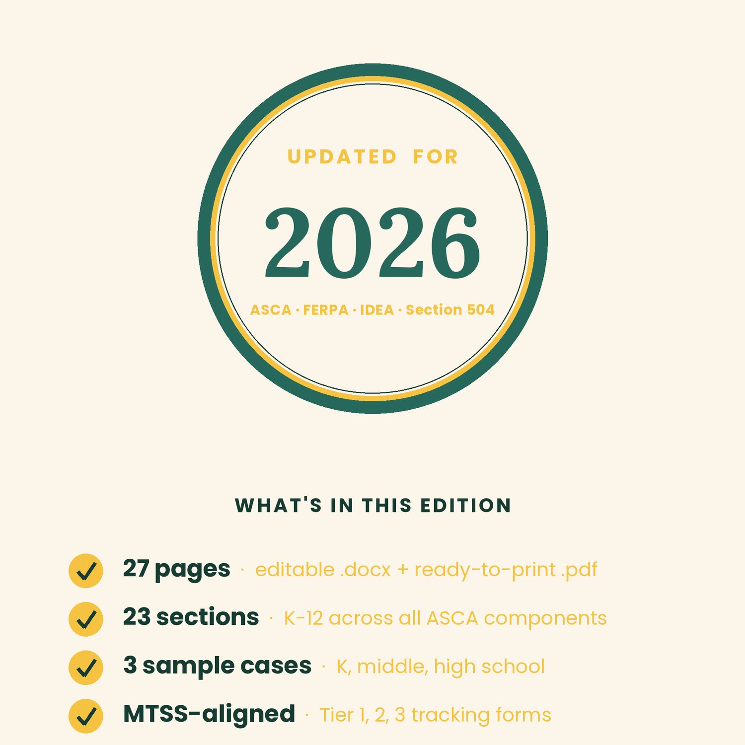 School Counselor Documentation Toolkit, preview image 9 of 9