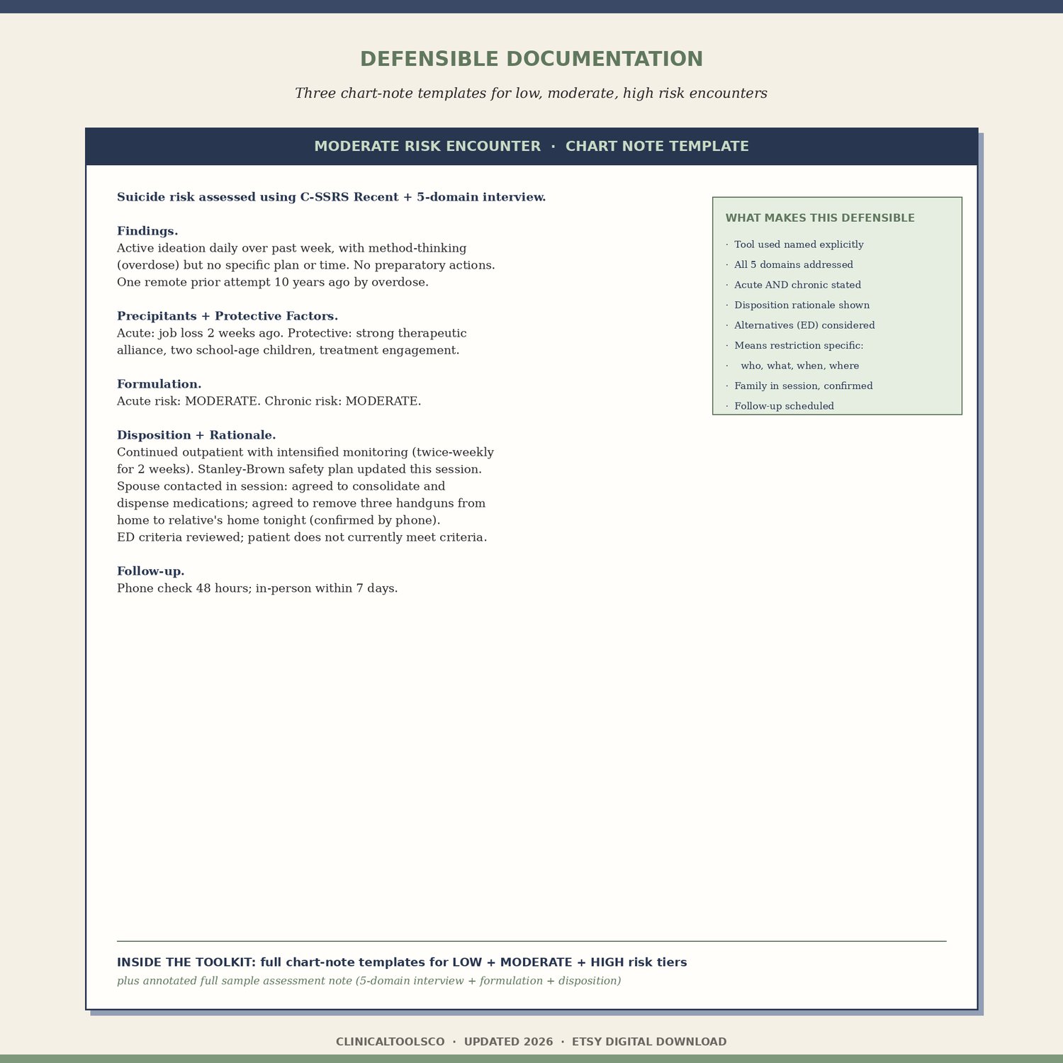 Suicide Risk and Safety Planning Toolkit, preview image 6 of 9