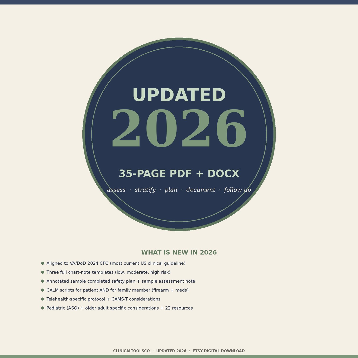 Suicide Risk and Safety Planning Toolkit, preview image 9 of 9