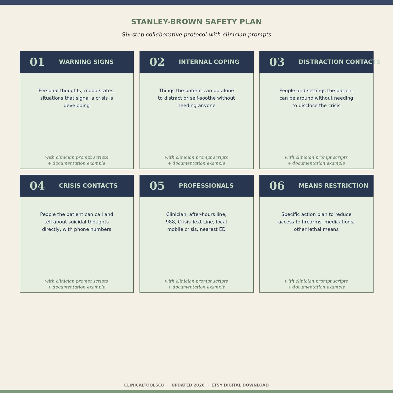 Suicide Risk and Safety Planning Toolkit, preview image 5 of 9