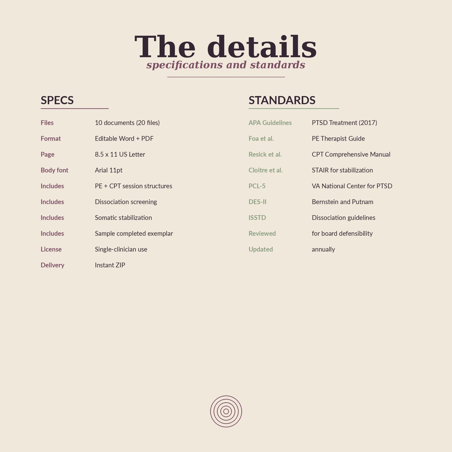 Trauma Treatment Templates, preview image 5 of 9