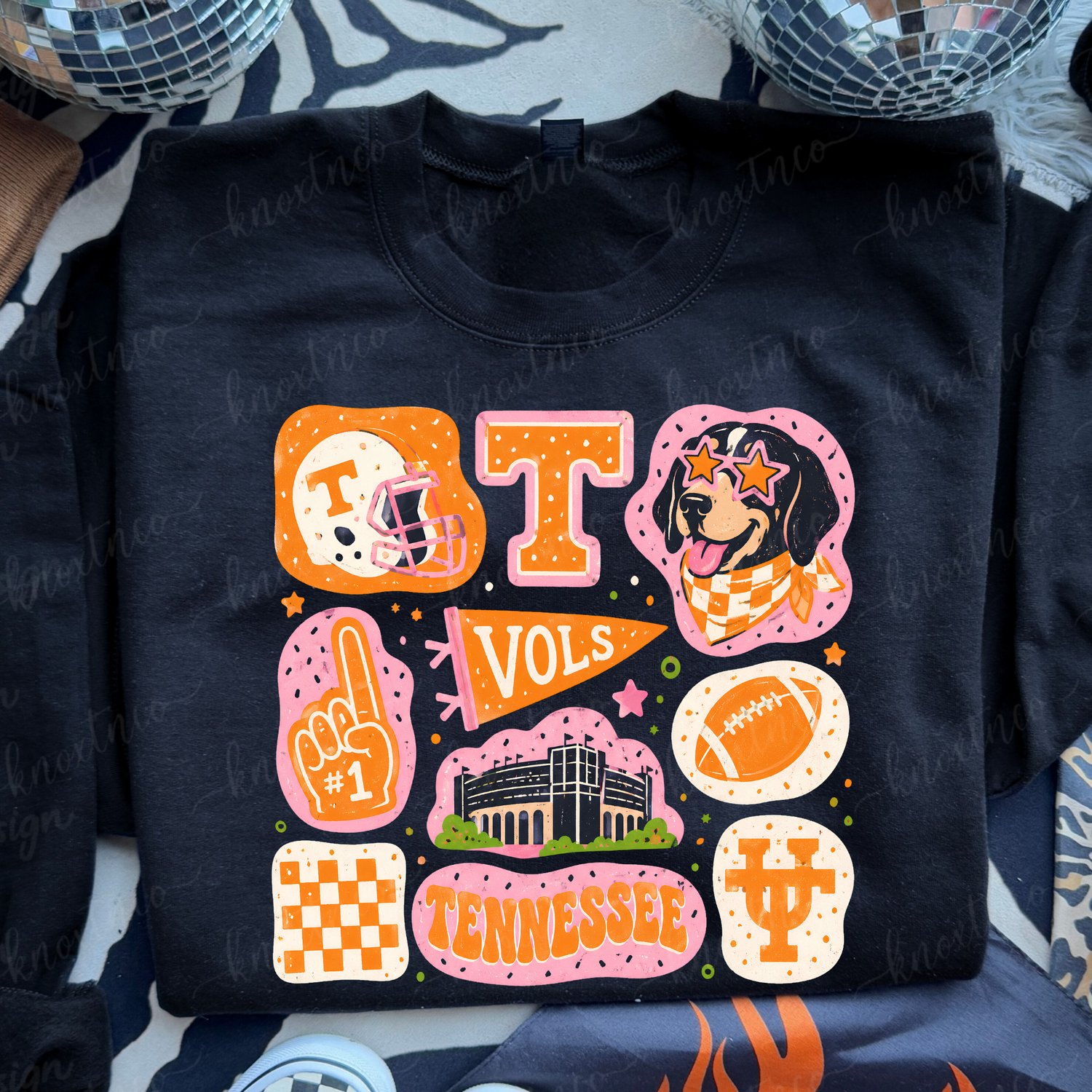 Tennessee Vols Football Collage UT Smokey Tshirt
