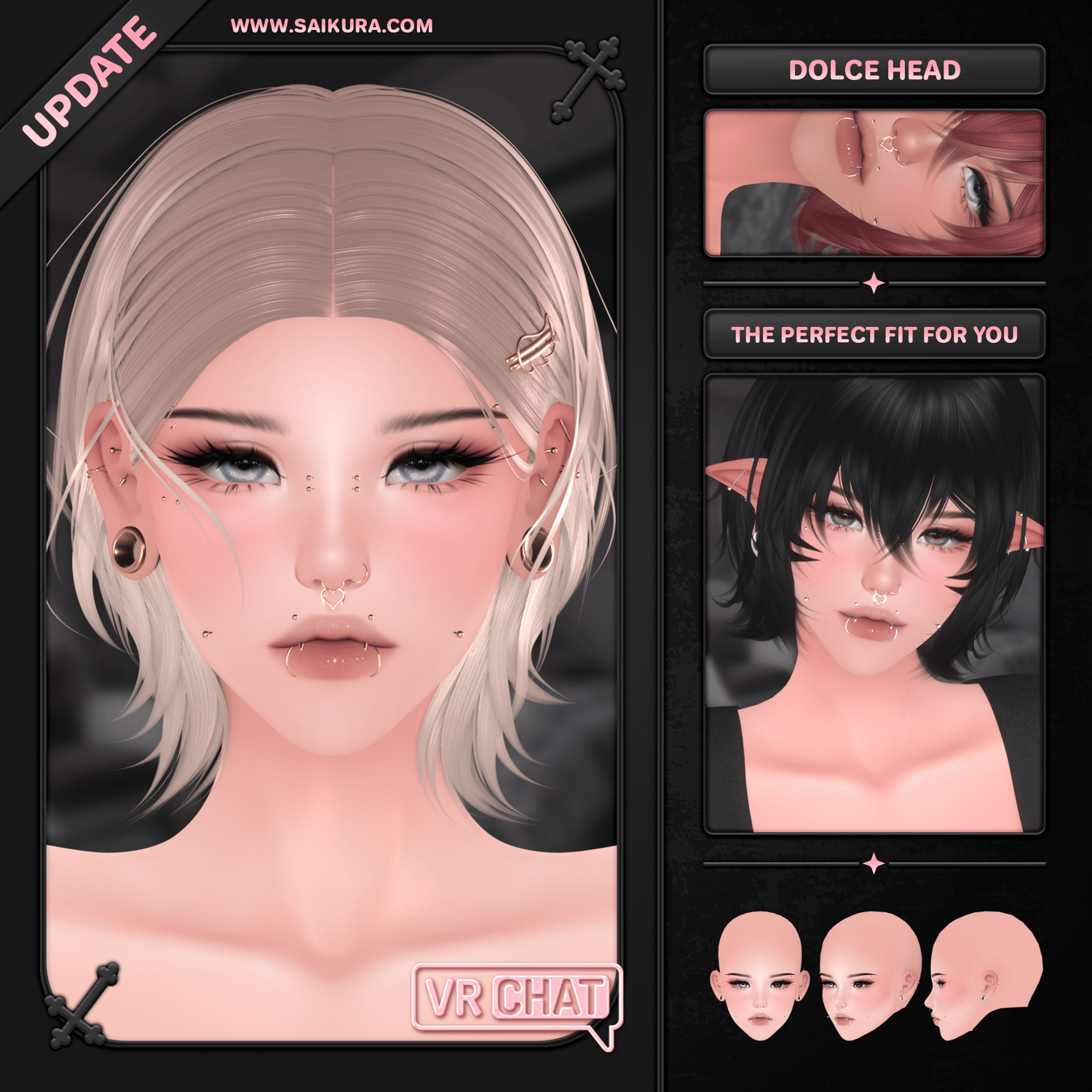 "DOLCE" — Head for VRChat [Update]