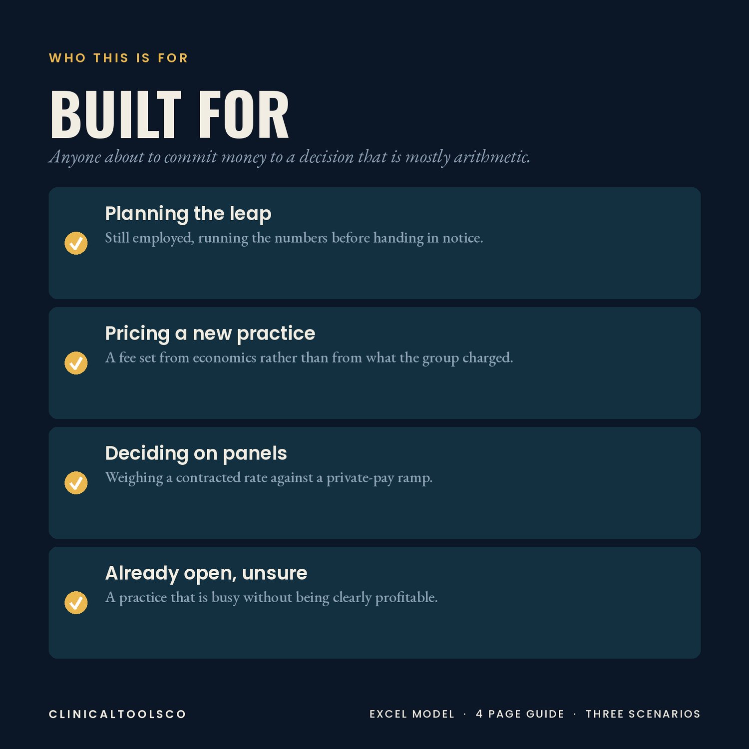 Private Practice Financial Model, preview image 8 of 9