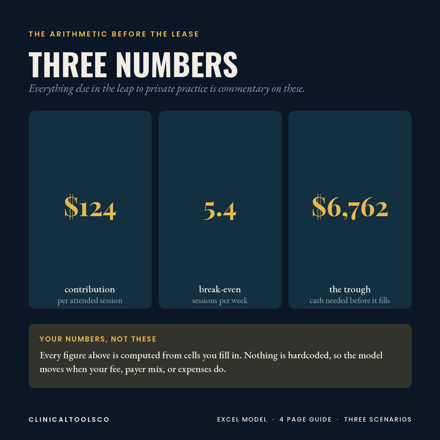 Private Practice Financial Model, preview image 2 of 9