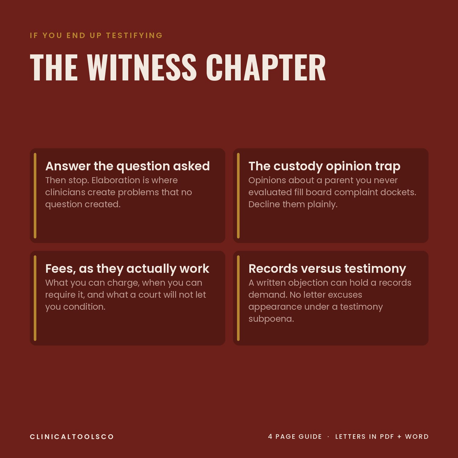 Subpoena Response Kit for Therapists, preview image 5 of 9